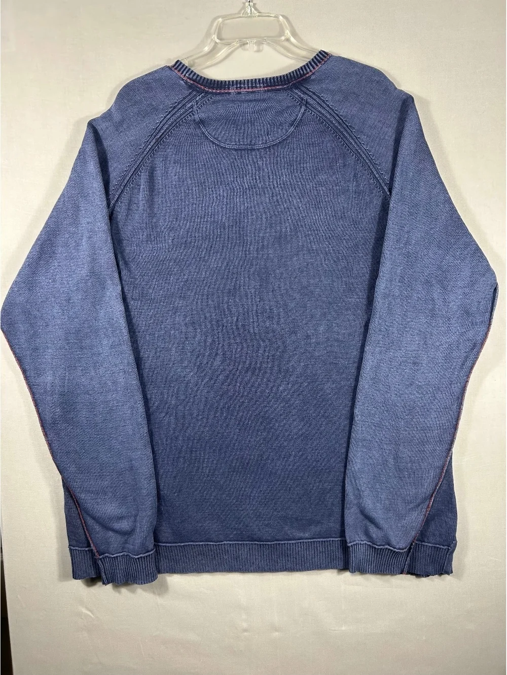 Tommy Bahama Sweater Mens XXL Distressed Navy Blue Lightweight Coastal Luxury